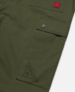 Wide Cargo Pants (Olive)