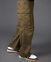 Wide Cargo Pants (Olive)