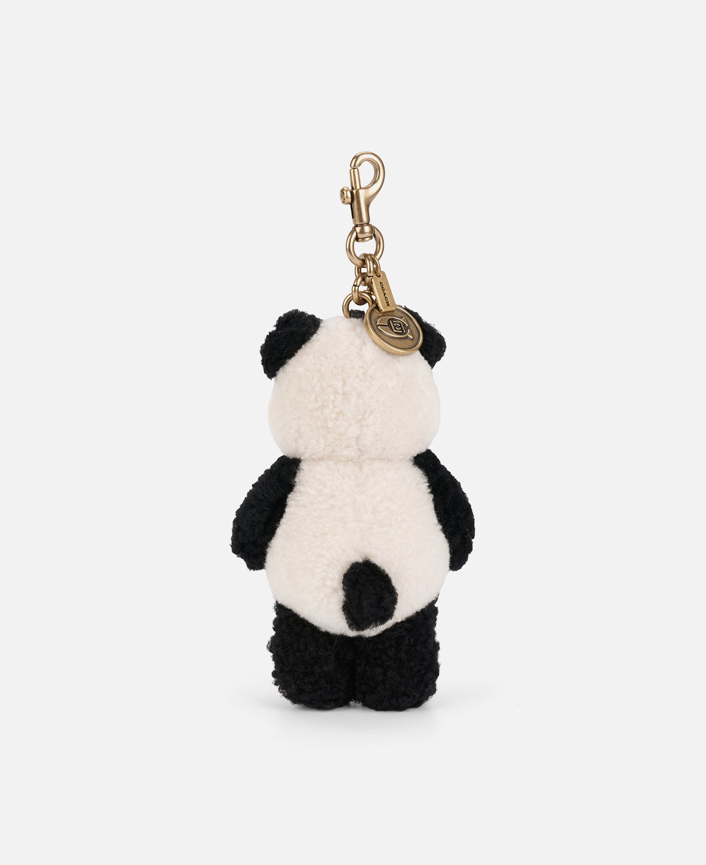 Coach Clot Panda Bag Charm In Shearling (Multi)