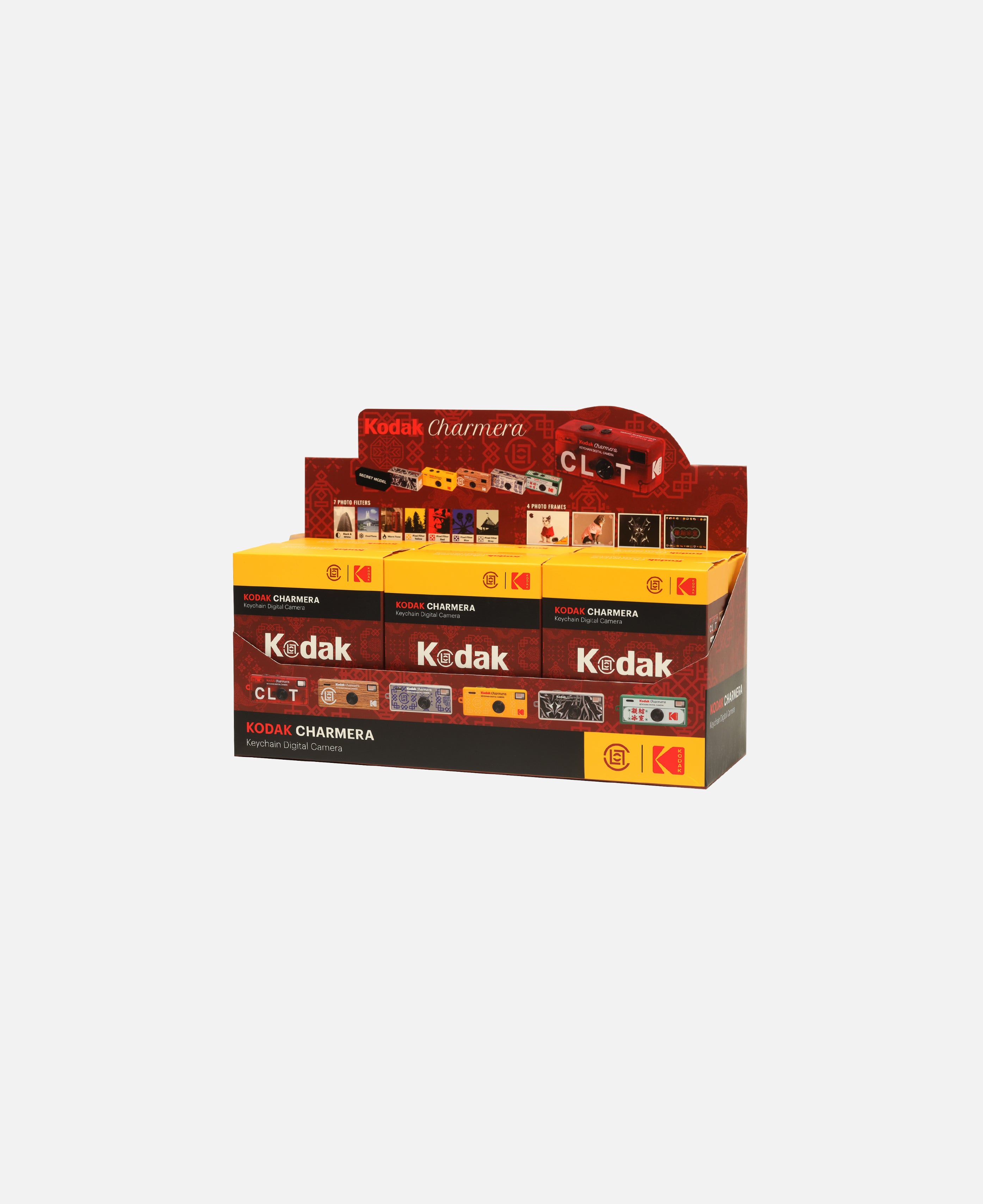 CLOT X KODAK Charmera Keychain Digital Camera Blind Box (Whole Set – 6 Pcs) (Multi)