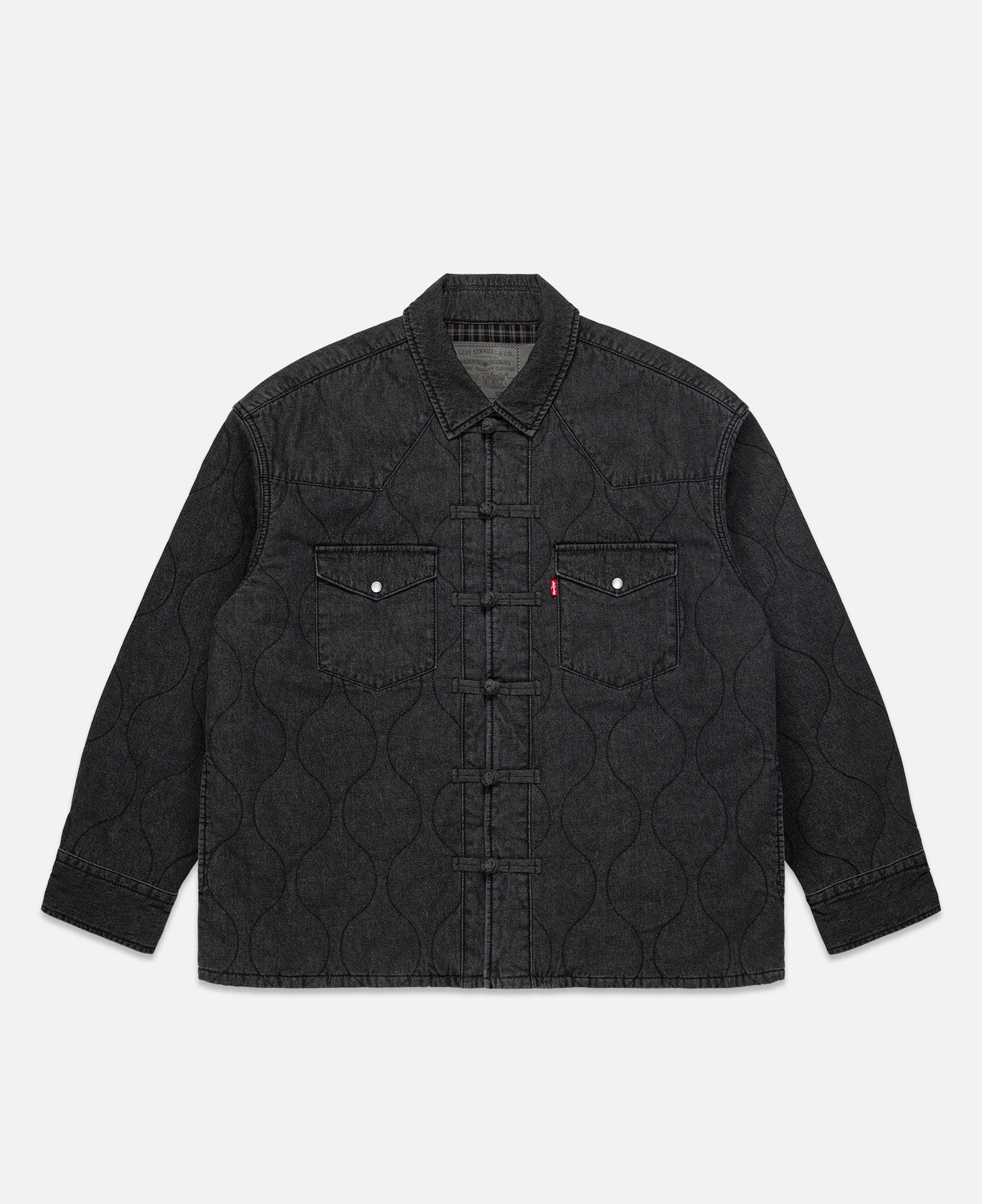 Padded Western Shirt (Black)