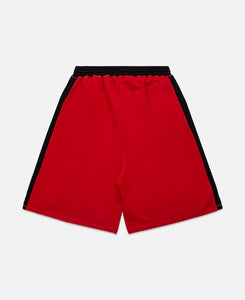 Nylon Interlock Basketball Shorts (Red)