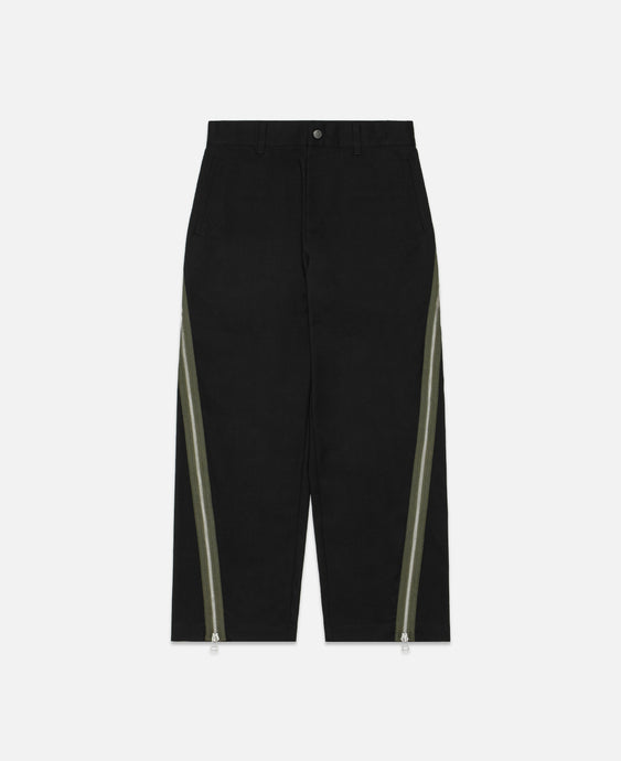 Zipper Track Pants (Black)