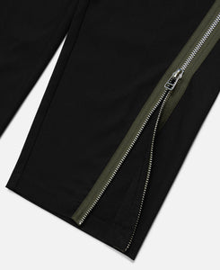 Zipper Track Pants (Black)