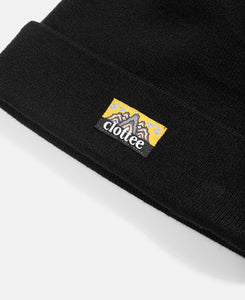 Beanie With Label (Black)