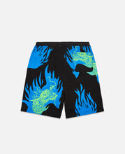 Burning Dragon Shorts (Blue)