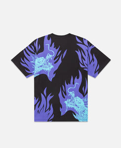 Burning Dragon T-Shirt (Purple)