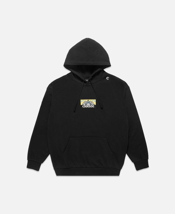 CLOTTEE Boxy Print Sweatshirt (Black)