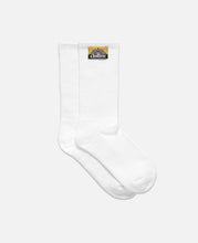 Jacquard Label Socks (Black & White)