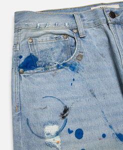 Scuff Bootcut Jeans (Blue)