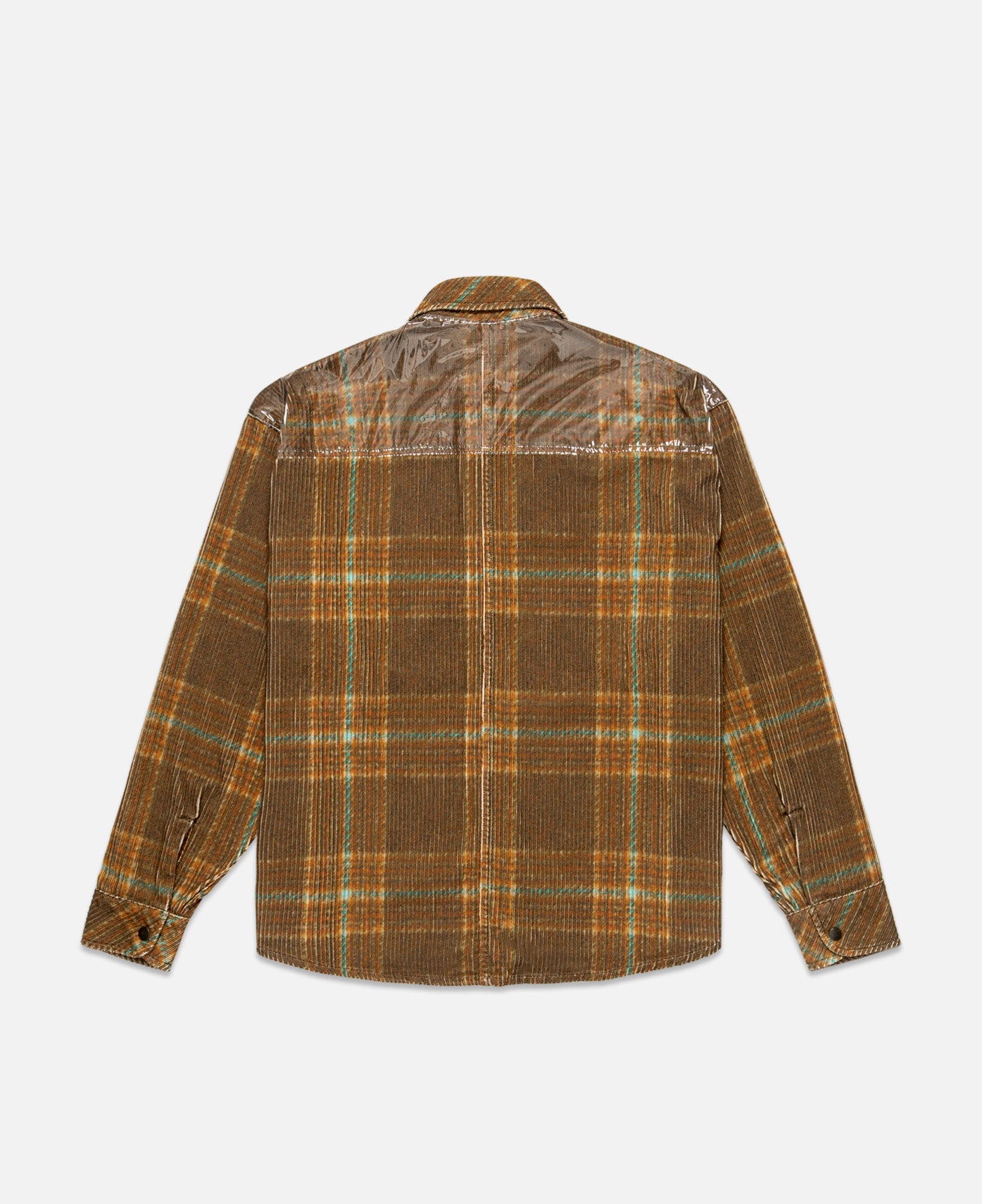 Unisex Corduroy Printed Overshirt (Brown)