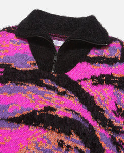 Unisex Jacquard Tiger Sweater (Black)