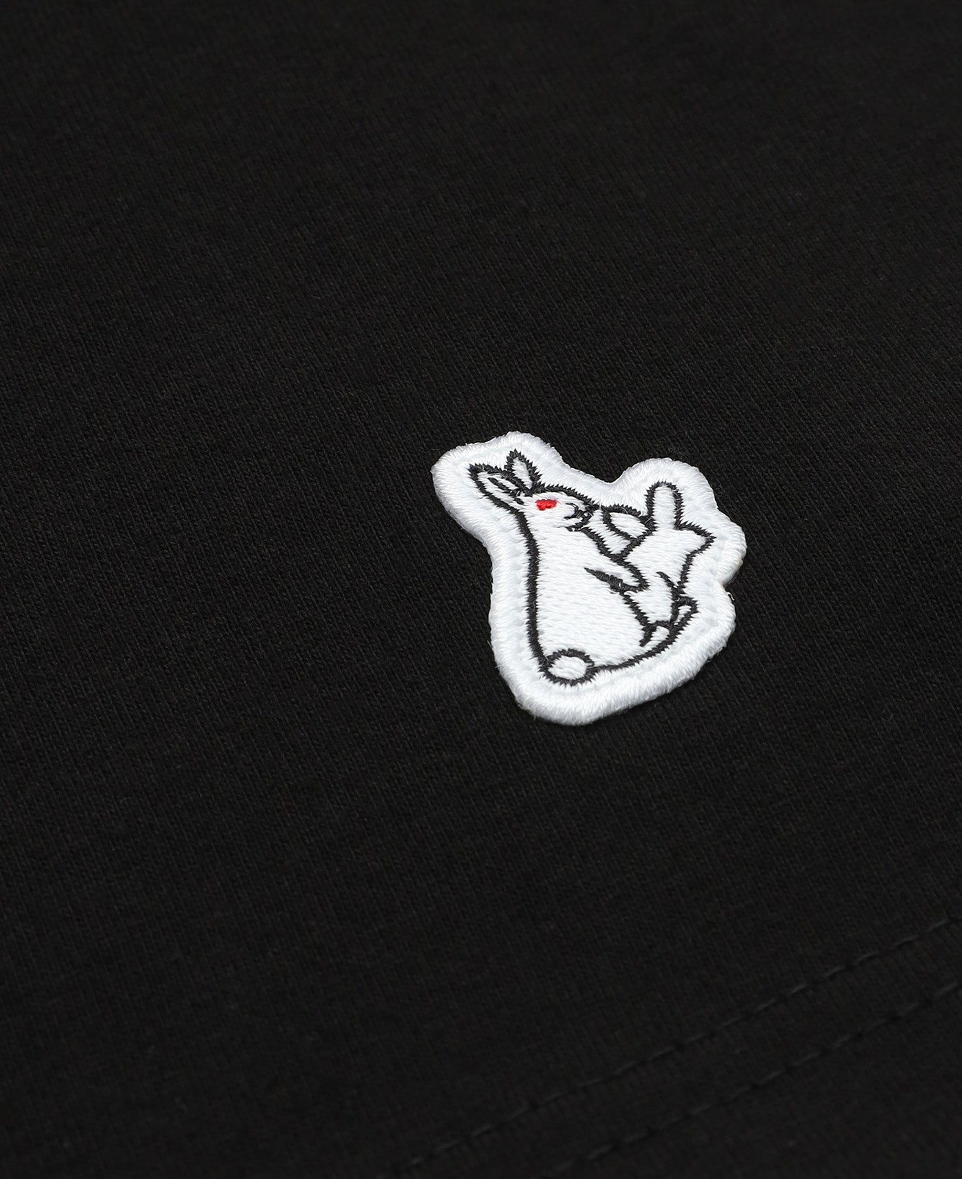 Caution Rabbit T-Shirt (Black)