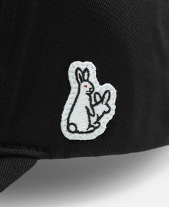 頭狂色情兎 Embroidery Cap (Black)