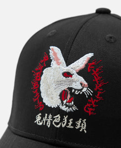 頭狂色情兎 Embroidery Cap (Black)