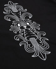 Embroidery Carrot Rabbit T-Shirt (Black)