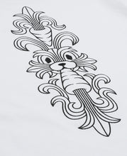 Embroidery Carrot Rabbit T-Shirt (White)