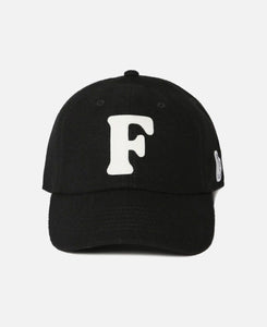 F Embroidery Logo Cap  (Black)