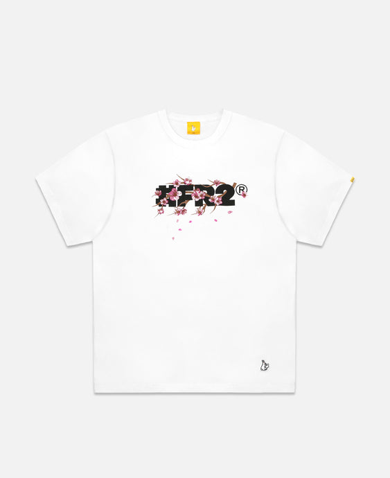 Sakura Embroidery #FR2 Logo T-Shirt (White)