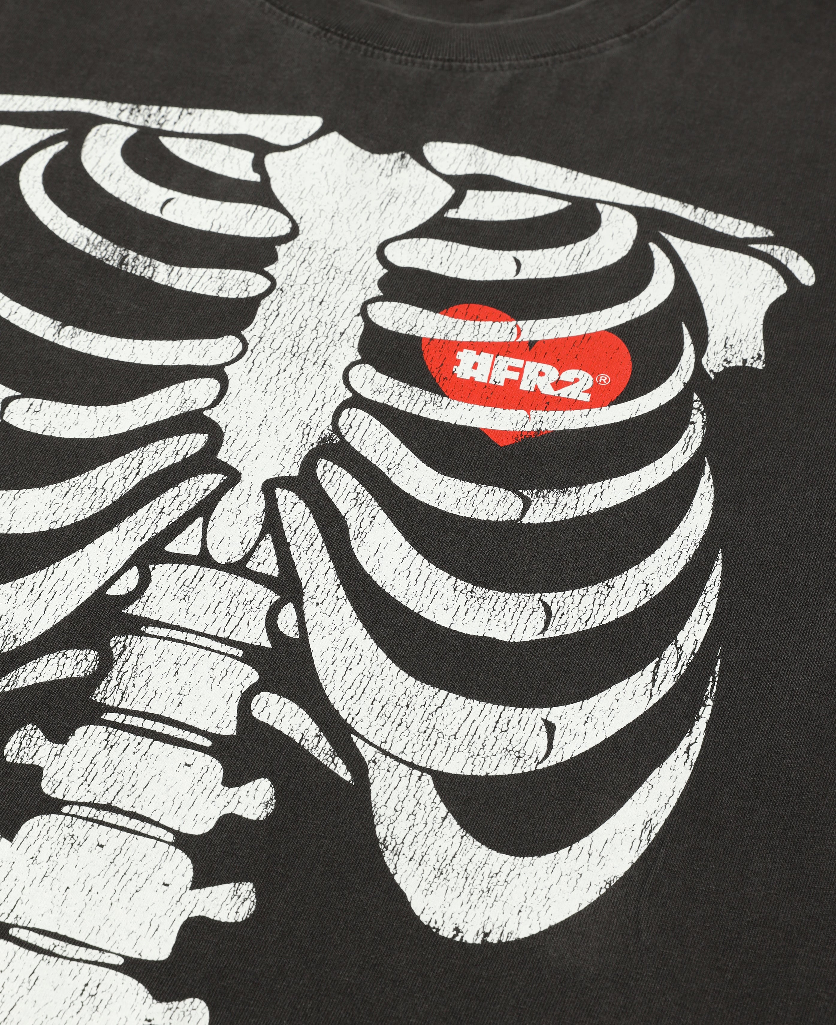 Bone Garment Dye L/S T-Shirt (Black)