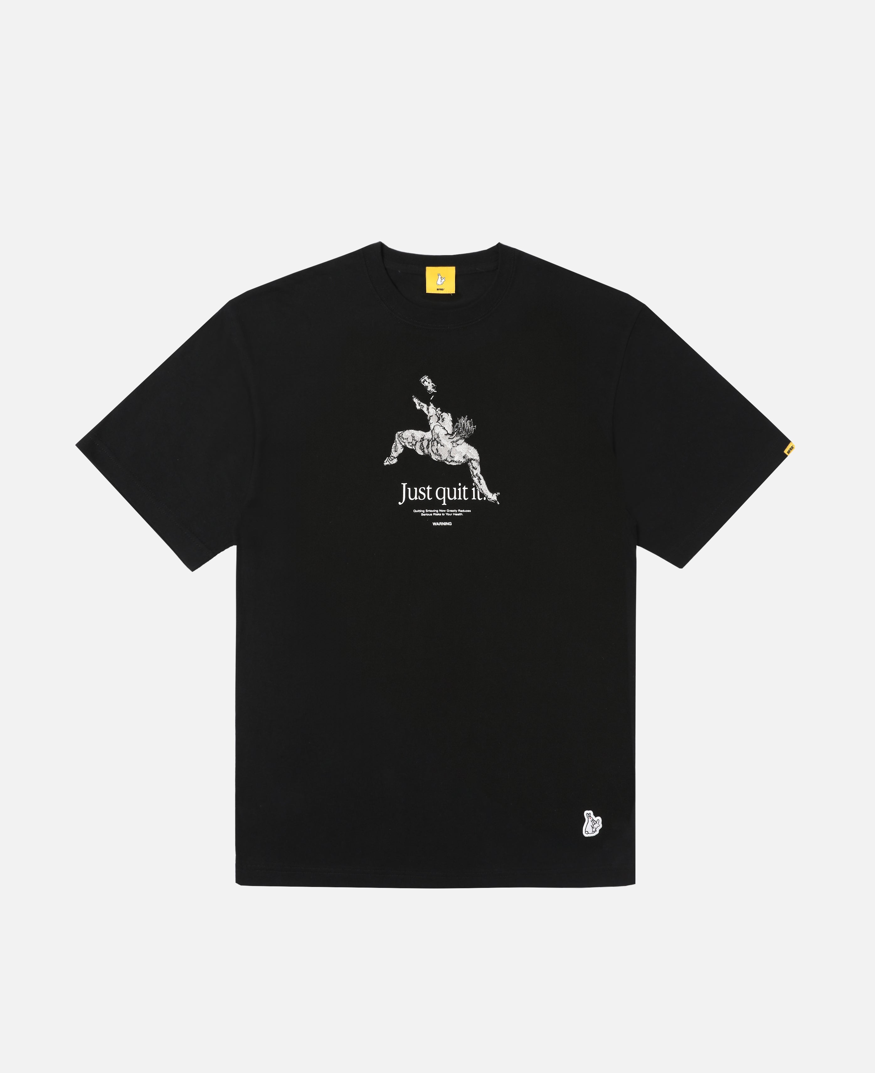 Embroidery Just Quit It. T-Shirt (Black)