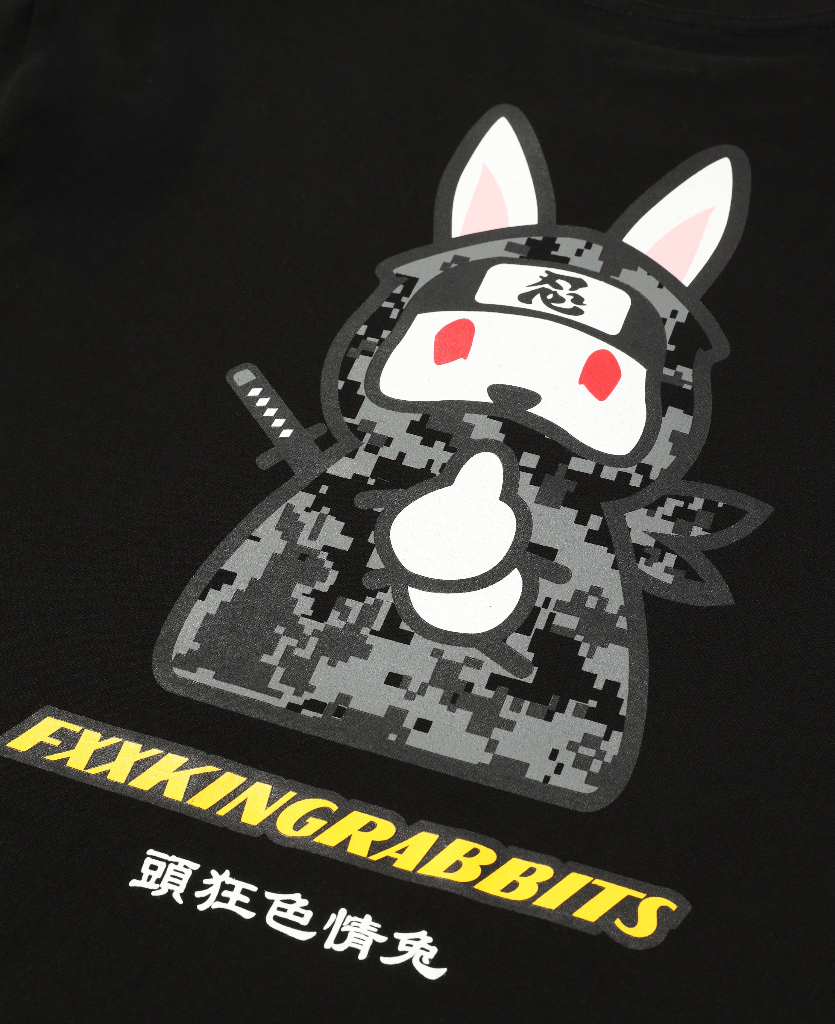 Ninja-Rabbit T-Shirt (Black)