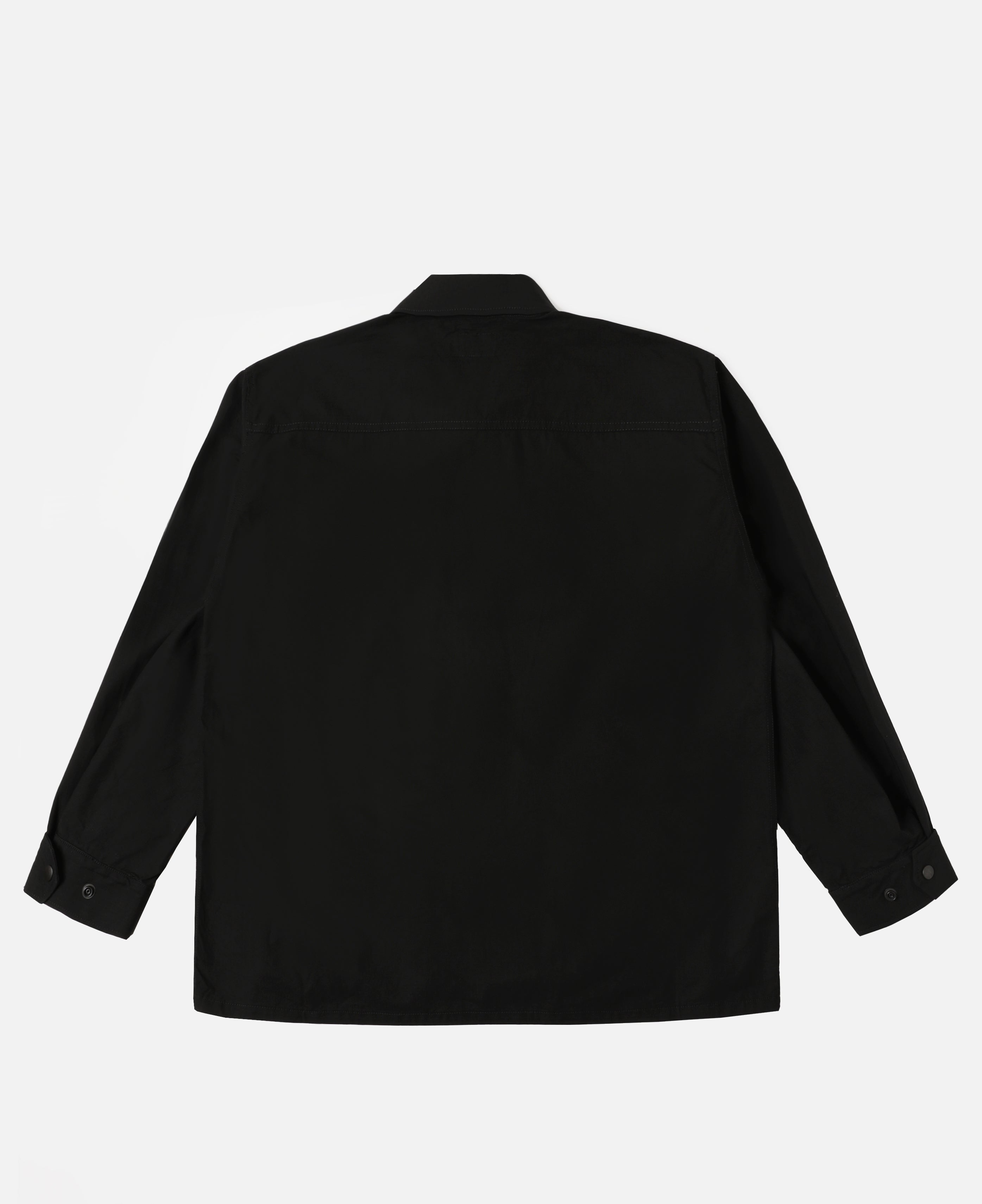 CLOT Jungle Fatigue Jacket in black cotton ripstop – front view