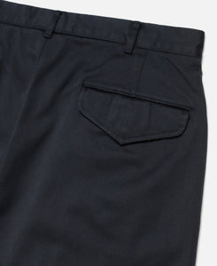 Double Pleat Chino Pants (Navy)