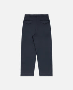 Double Pleat Chino Pants (Navy)