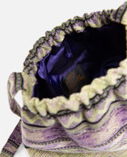 Elastic Pochette - Cotton Ethnic Stripe Jq. (Purple)