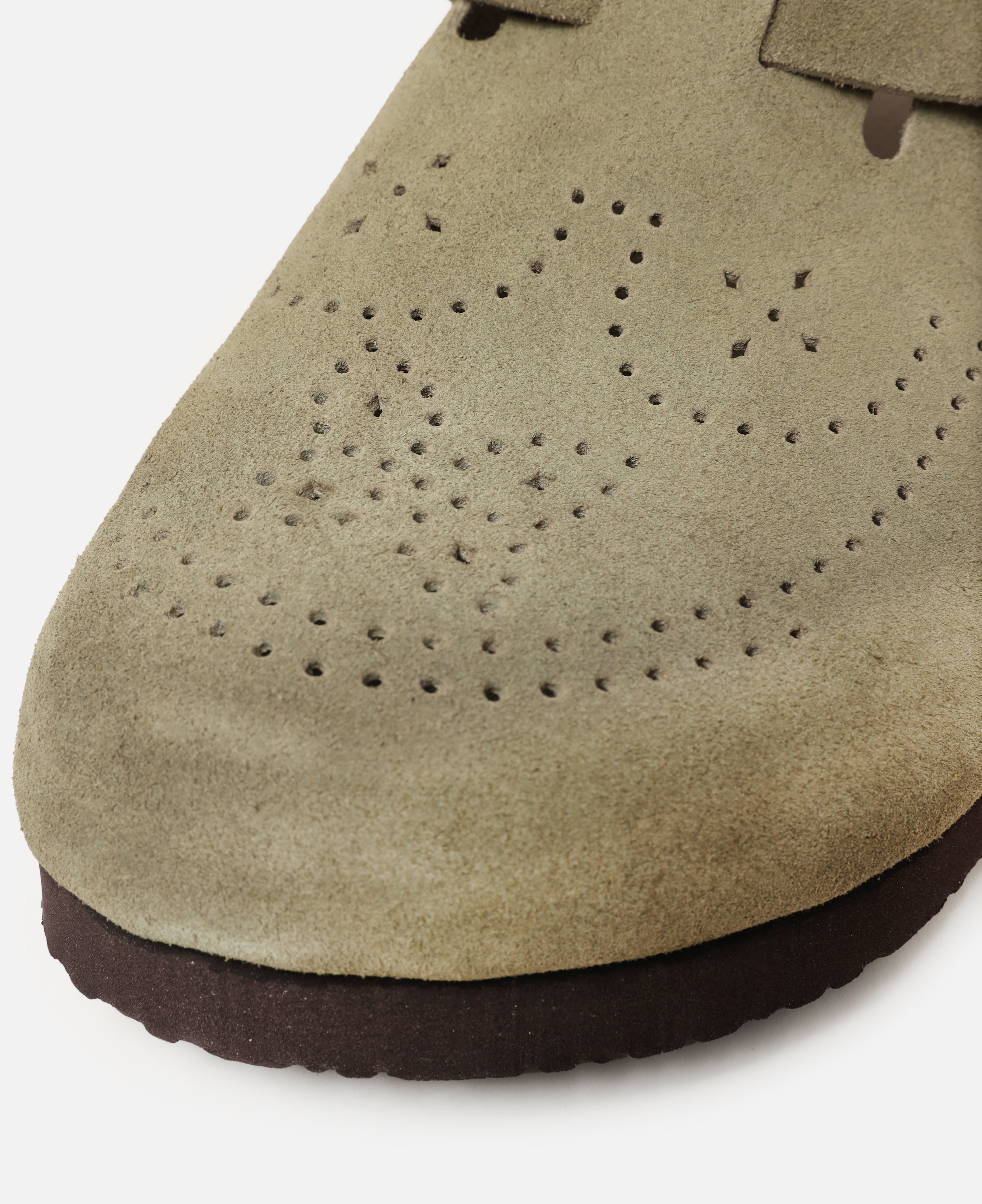 Clog Sandal - Suede (Khaki)