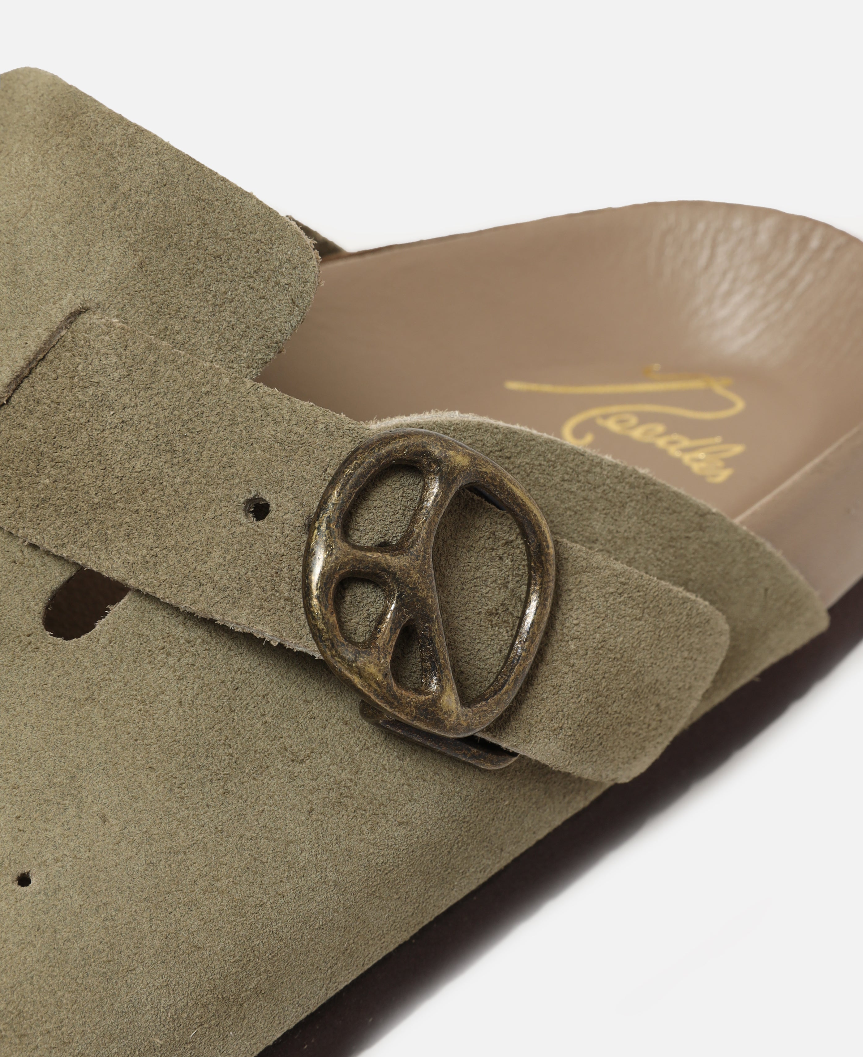 Clog Sandal - Suede (Khaki)