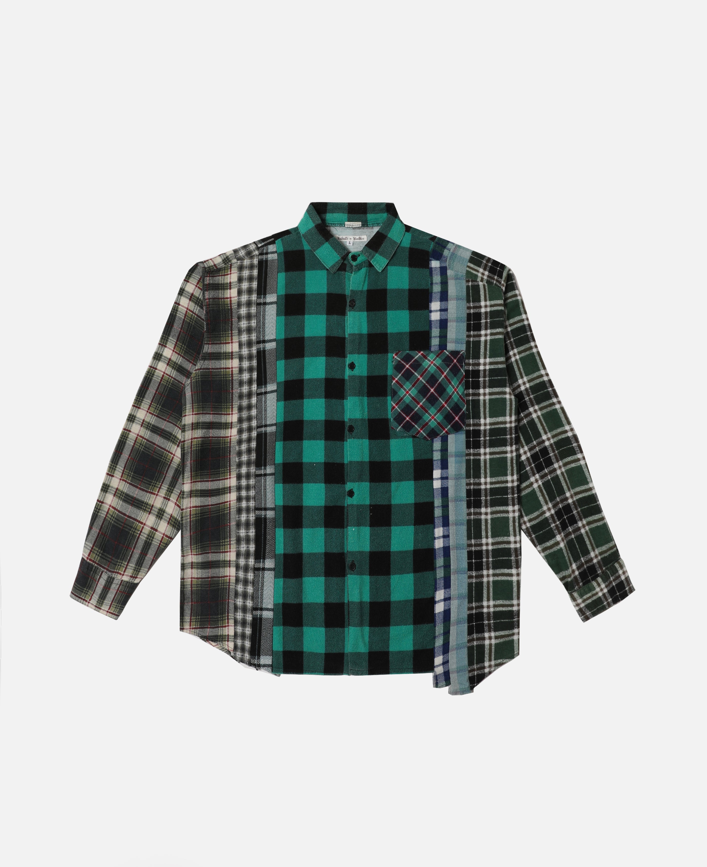 Flannel Shirt - 7 Cuts Shirt (Multi) (Size L)