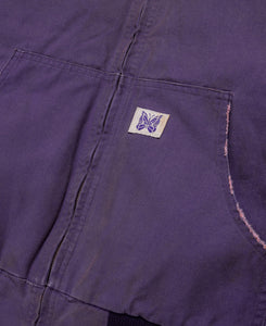 Zipped Work Hoodie (Purple)