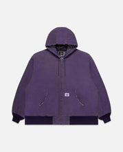 Zipped Work Hoodie (Purple)