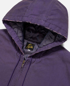 Zipped Work Hoodie (Purple)