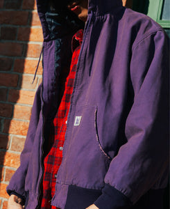 Zipped Work Hoodie (Purple)