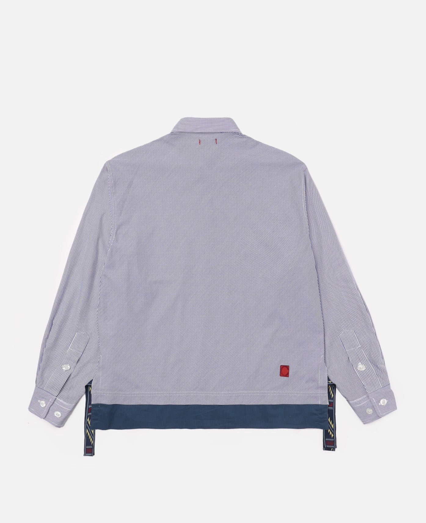 Striped Long Sleeve Shirt (Blue)