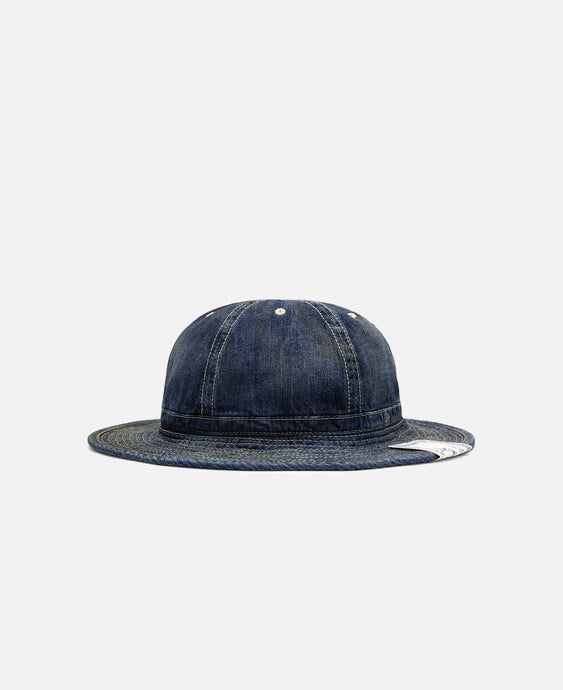 Vintage Denim Fatigue Hat (Blue)
