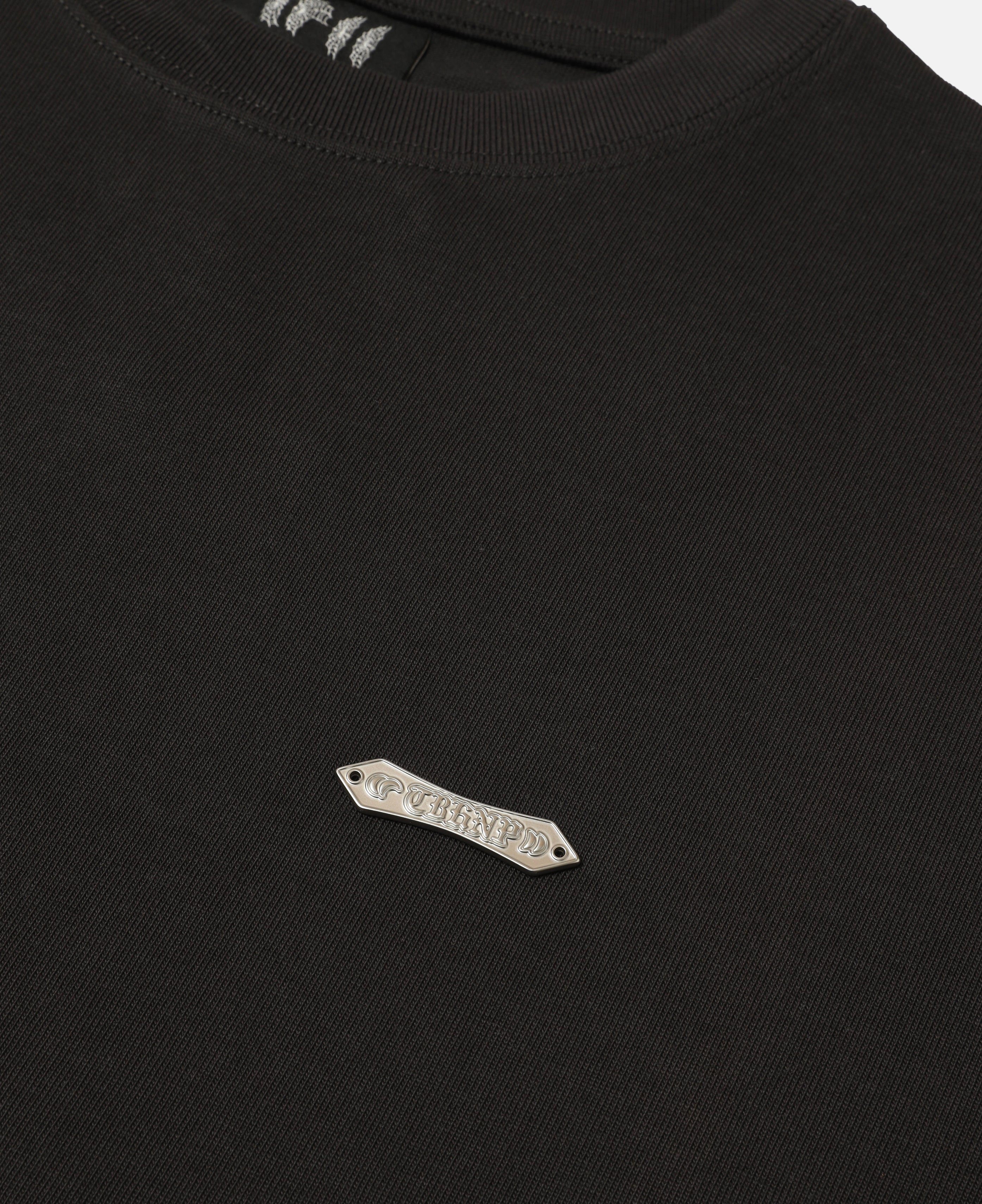 Luminous Dawn Flocked Long Sleeve T-Shirt (Charcoal)
