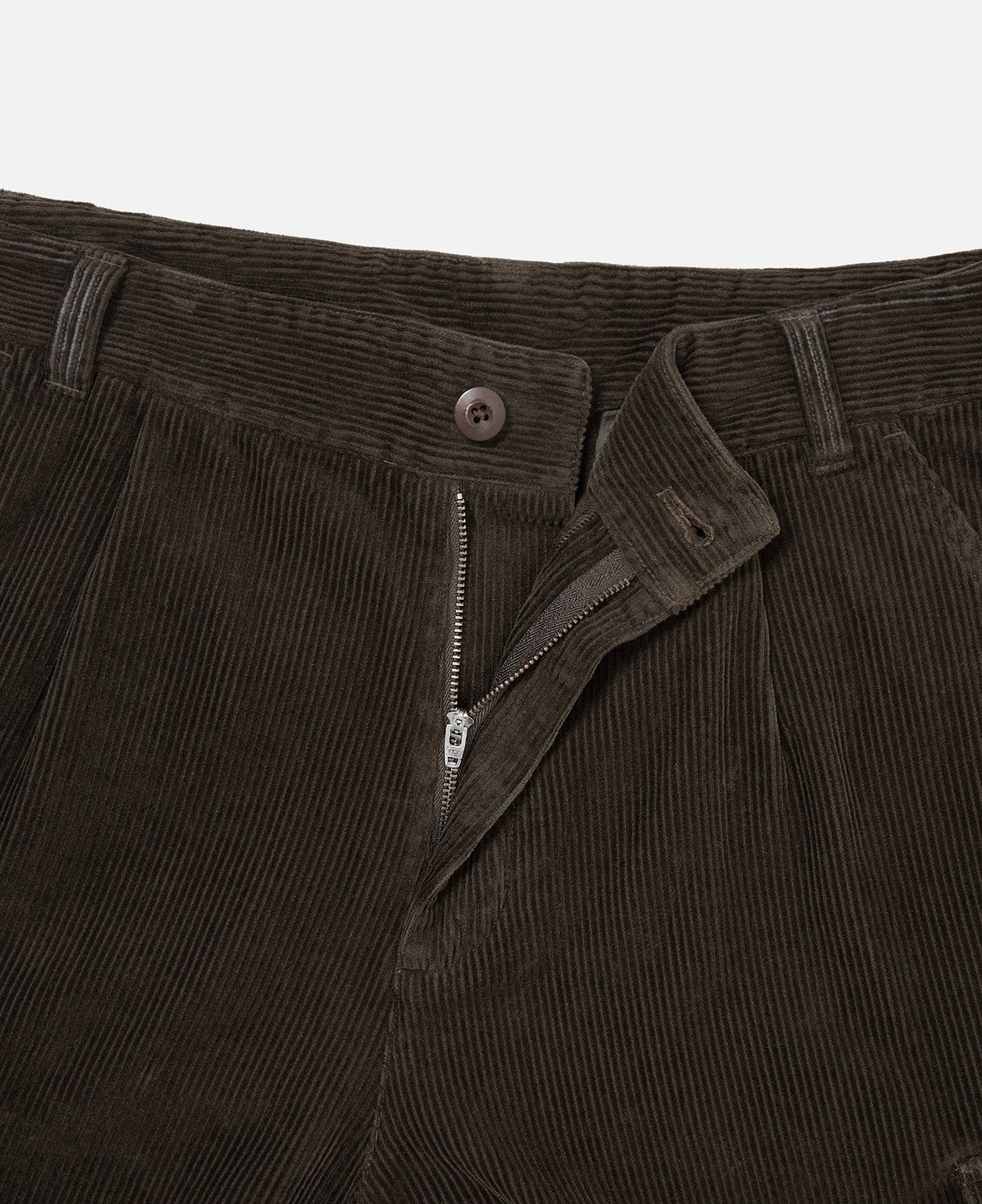 Corduroy Cargo Pants (Brown)