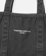 Washed Canvas Tote Bag (Black)