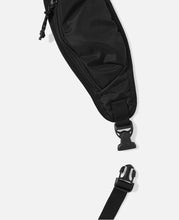 Washed Nylon Sling Bag (Black)