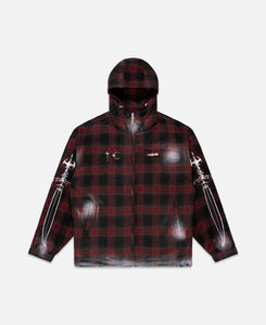 Arab Sword Flannel Zip-Up (Red)