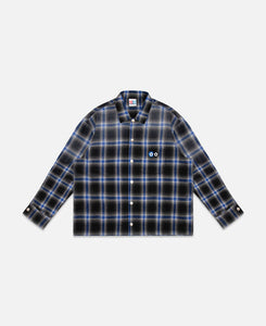 Brushed Flannel Shirt (Blue)