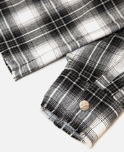 Flower Flannel Shirt (Grey)