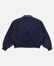 Nylon Bomber Jacket (Navy)