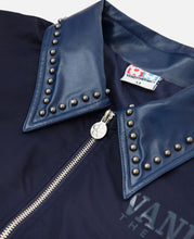 Nylon Bomber Jacket (Navy)
