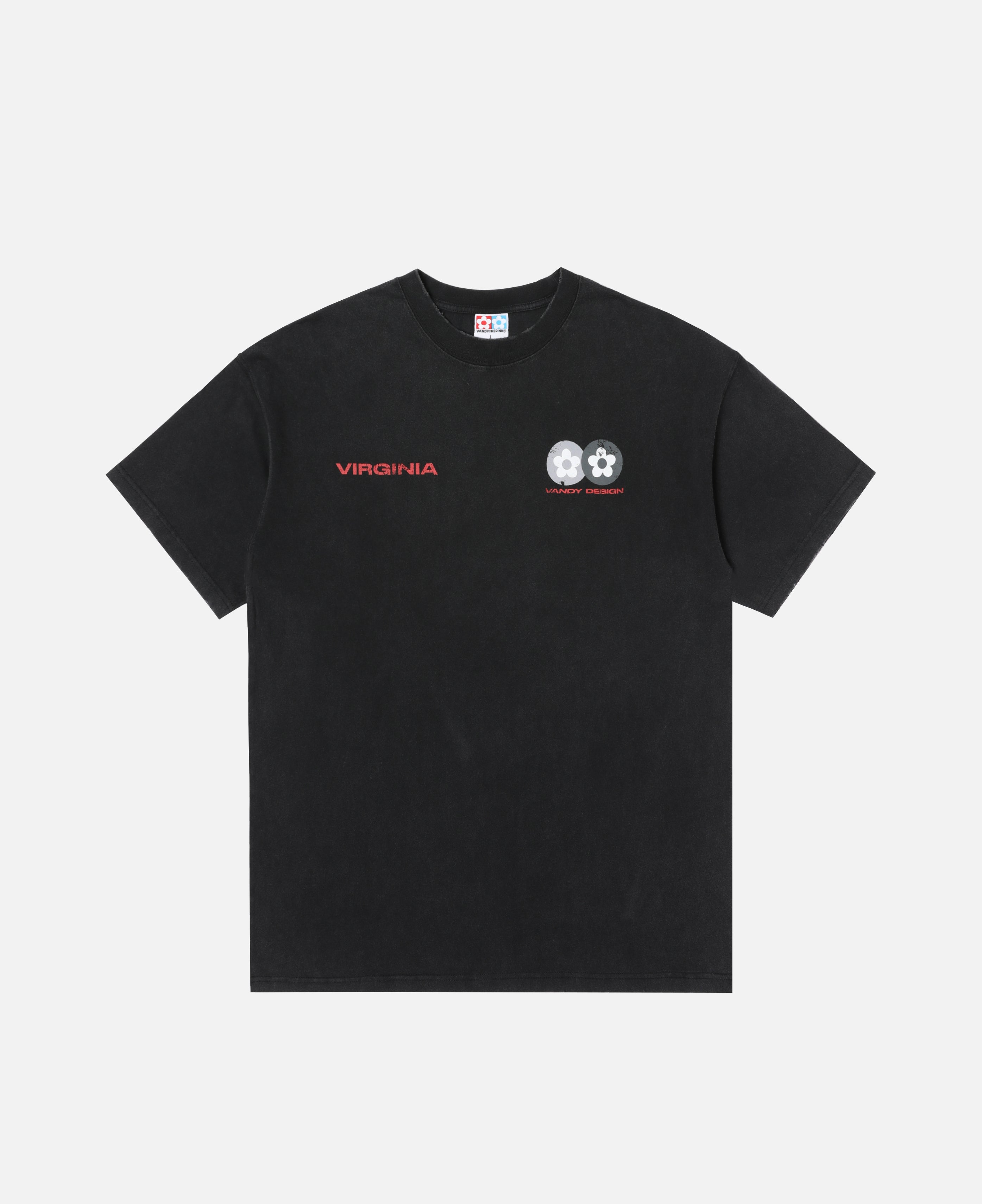 Two Flower T-Shirt (Black)