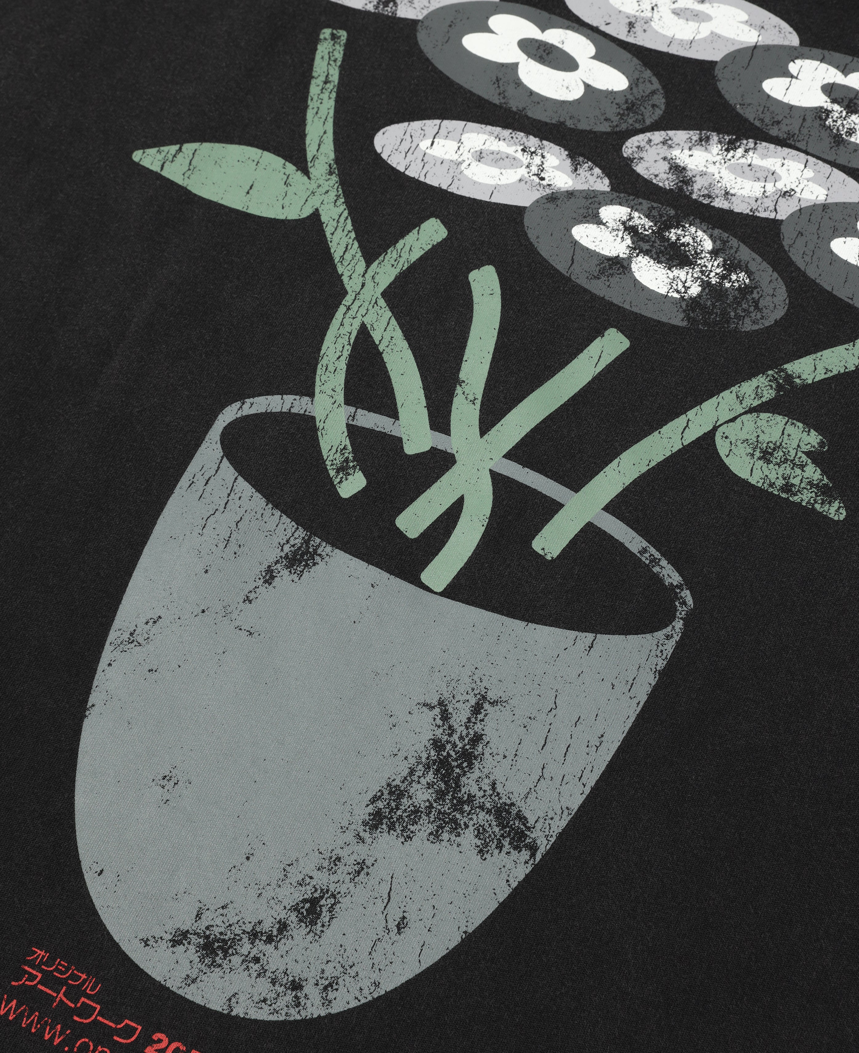 Two Flower T-Shirt (Black)